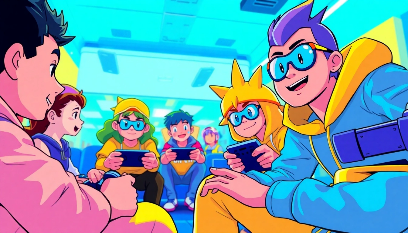 Players enjoying the dede game, showcasing their excitement and vibrant characters in action.