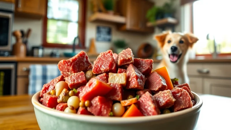 Discover Badlands Ranch Superfood Complete in a vibrant bowl filled with premium ingredients for dogs.