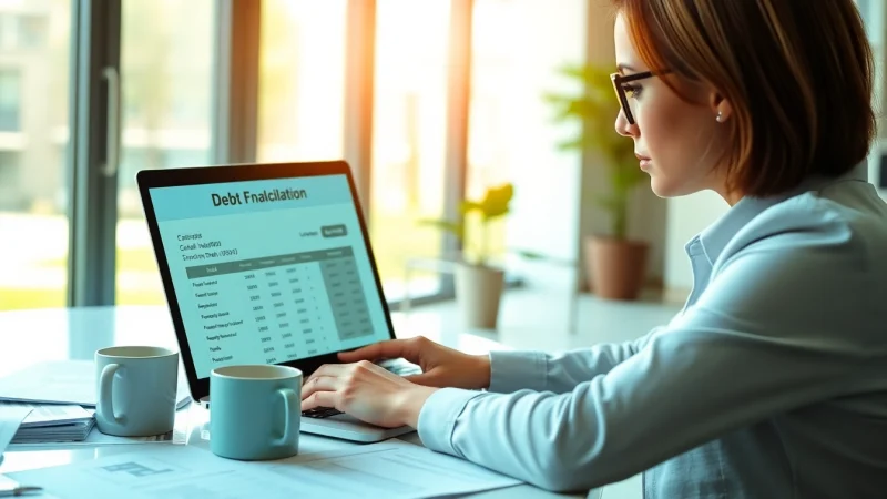 Calculate your financial future with a debt payoff calculator to manage your debts efficiently.