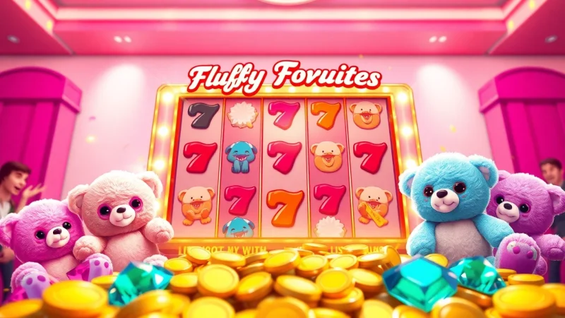 Play Fluffy favourites slot not on gamstop with vibrant characters and a cheerful theme.