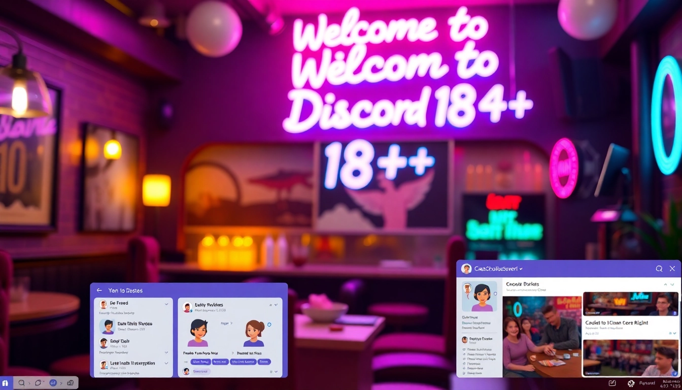 Engaging Discord 18+ server community showcasing lively interactions and a welcoming atmosphere.