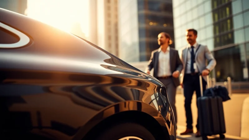 Book reliable airport transfers with professional drivers in a modern urban environment.
