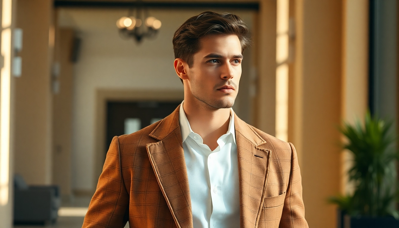 Scopri l'abbigliamento uomo elegante con dettagli moderni in questa collezione esclusiva.