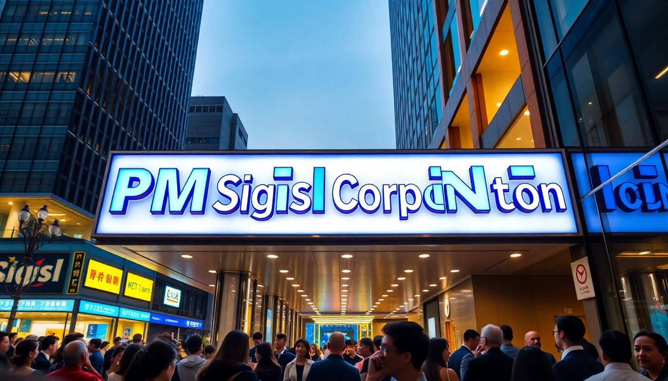 Designing eye-catching custom signage at PM Signs Corporation for increased visibility.