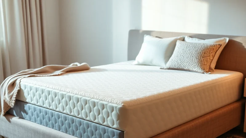 Transform your sleep experience with our premium memory foam mattress topper featuring plush comfort and support.