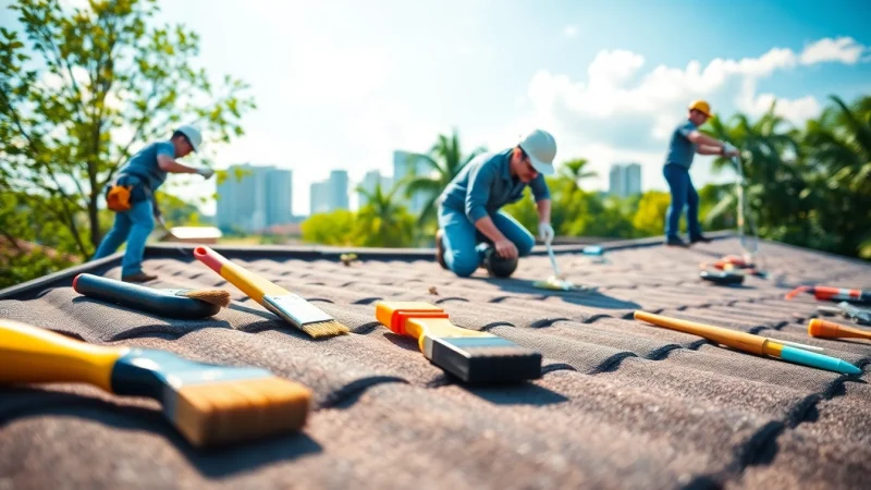 Engaging image of Roof Restoration Singapore showcasing professionals repairing roofs with high-quality materials.