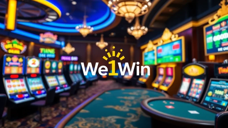 Experience thrilling gaming with We1Win in a dynamic online casino environment.