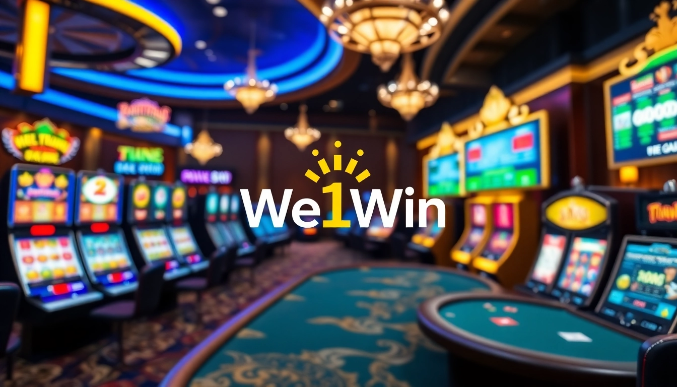 Experience thrilling gaming with We1Win in a dynamic online casino environment.
