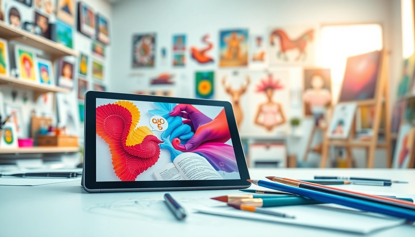 Generate high-quality images with midjourney api in a vibrant digital art studio.