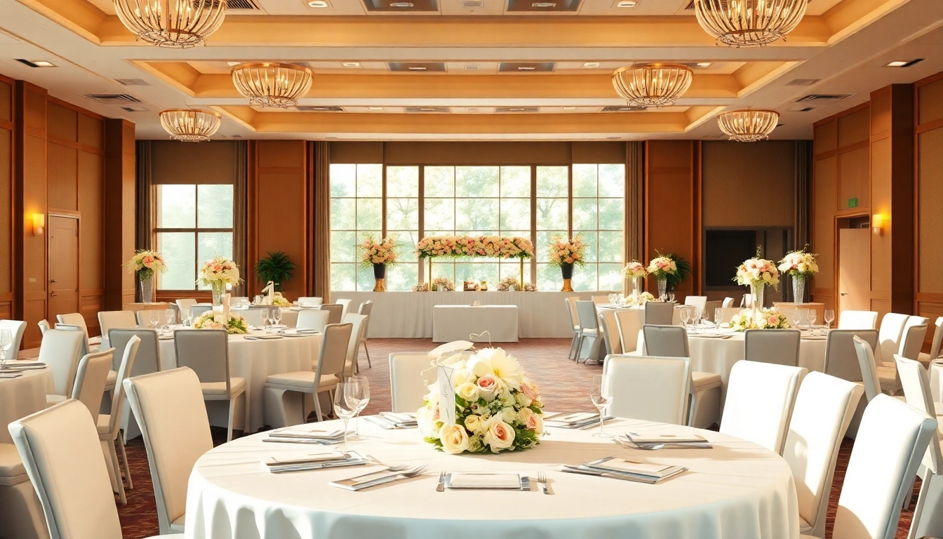 Experience a stunning trenton event center setup with elegant decorations and a festive atmosphere.