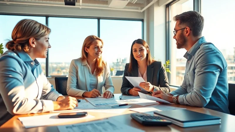 Analyze Tax Credits with professionals in a collaborative office environment