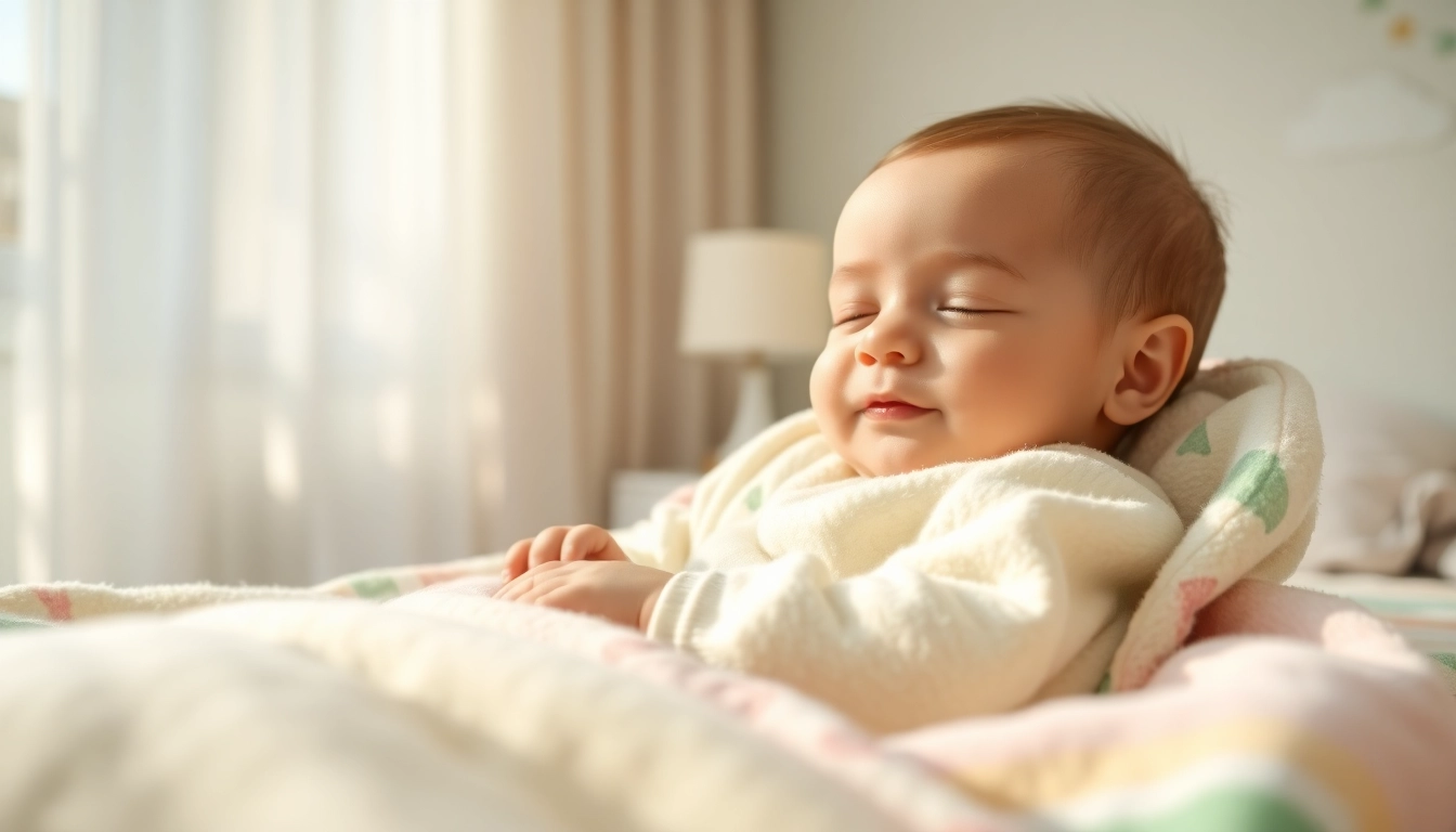 Comfortable baby sleeping in soft Bamboo kids pajamas, showcasing cozy and breathable fabric.