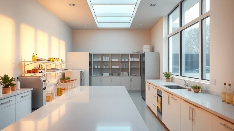 the glow lab undersöker glittrande produkter med naturliga ingredienser i ett modernt laboratorium.