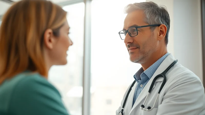 Engaging consultation scene showcasing otolaryngologist email list specialists in action.