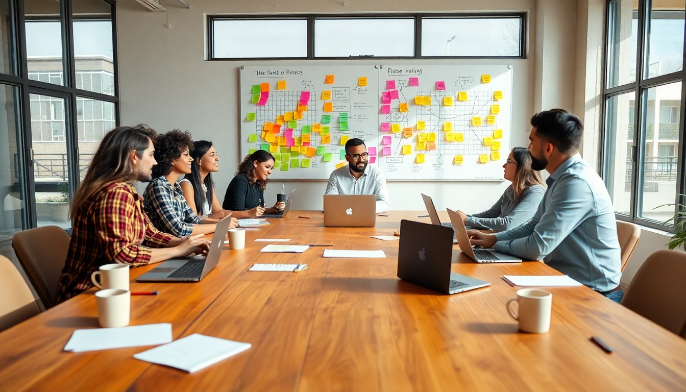 Brainstorming session for launching a successful startup with diverse entrepreneurs.