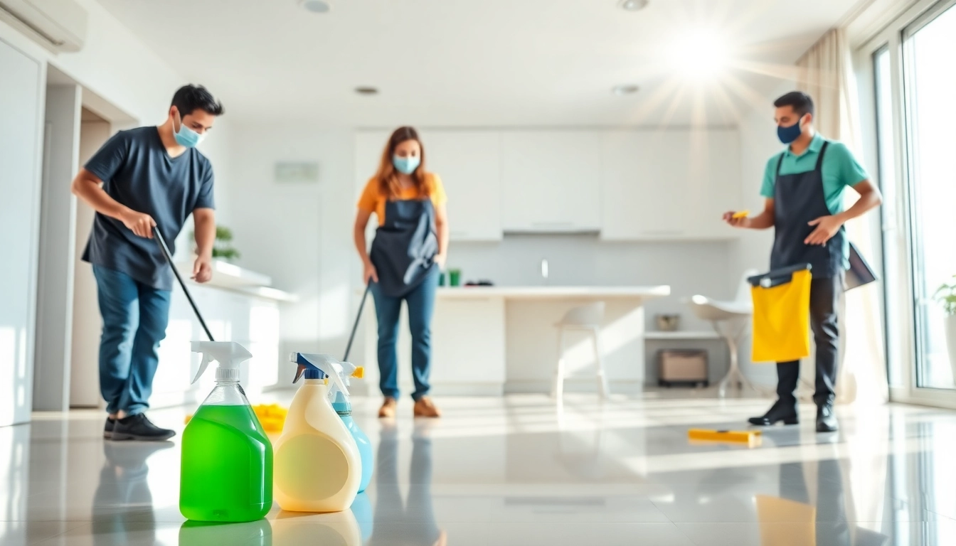 Efficient and professional move in deep cleaning services Dubai being demonstrated by a dedicated cleaning team.