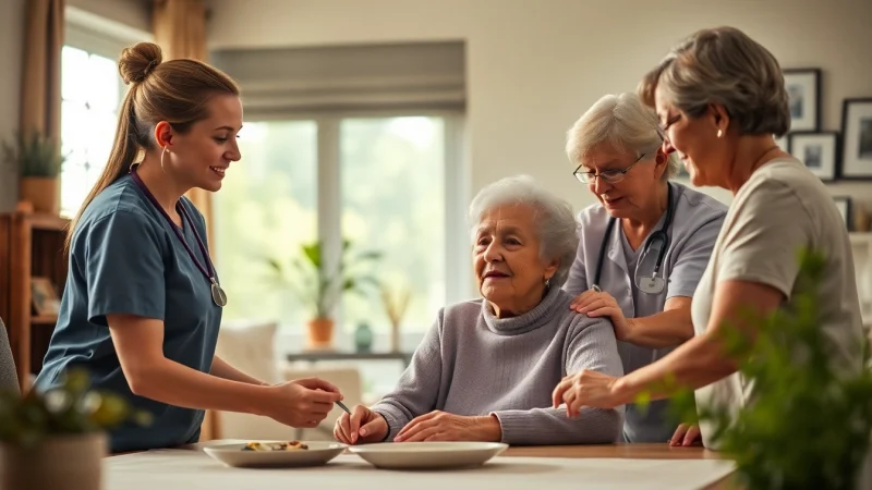 Caregivers providing compassionate in home care austin tx in a warm environment.