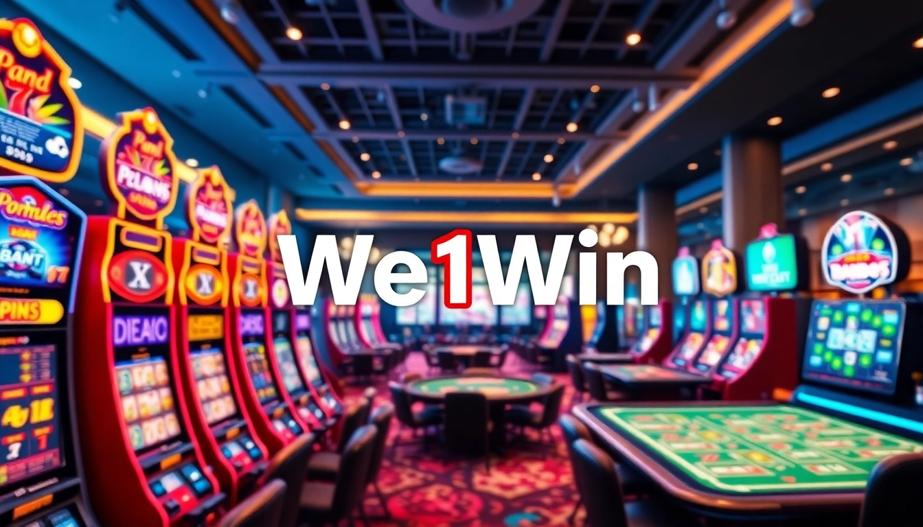 Experience We1Win's diverse gaming options in a vibrant online gambling scene.