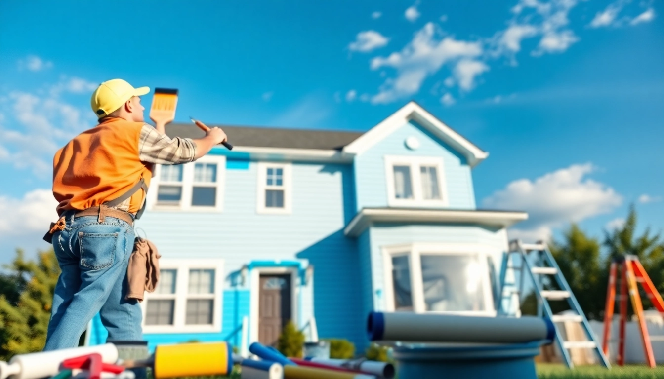 Experienced house painters minneapolis enhance a home's exterior with fresh color.