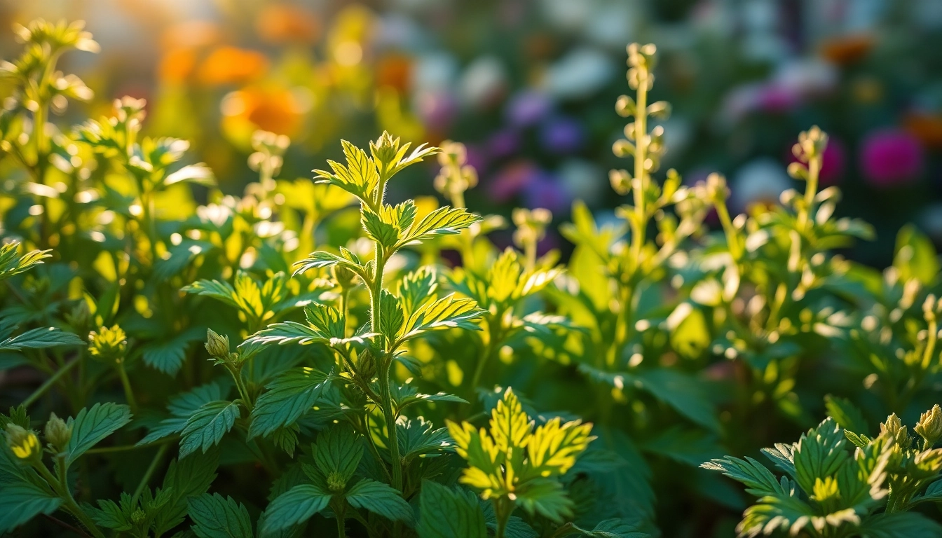 Discover Herbal Blends with fresh herbs and flowers arranged beautifully in a natural setting.