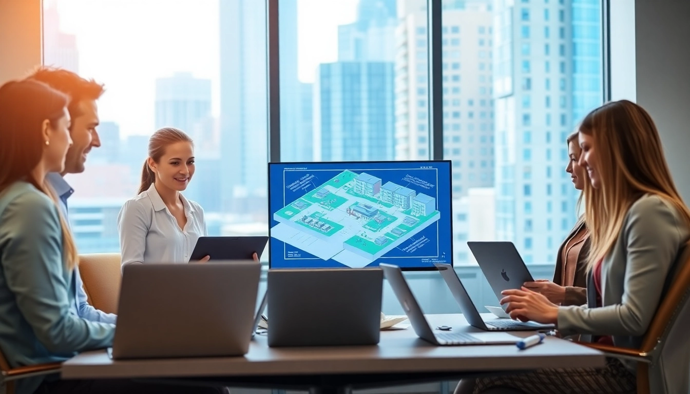 Enhancing property management collaboration in a professional office space.