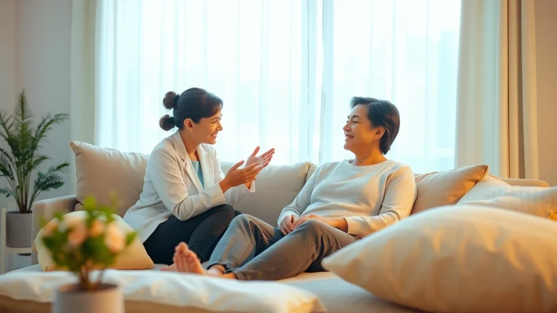 Engage in healing trauma through an empowering therapy session showcasing calm interactions.