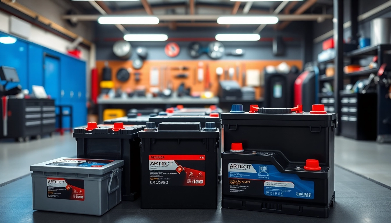 View of high-quality car batteries Malta in an automotive workshop, illustrating their distinctive features.
