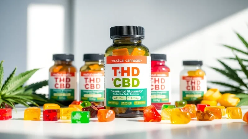 Explore Medical Cannabis THC & CBD Gummies featuring colorful and flavorful options, catering to wellness seekers.