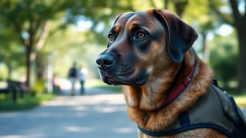 Find a qualified PTSD service dog for sale aiding with emotional support.