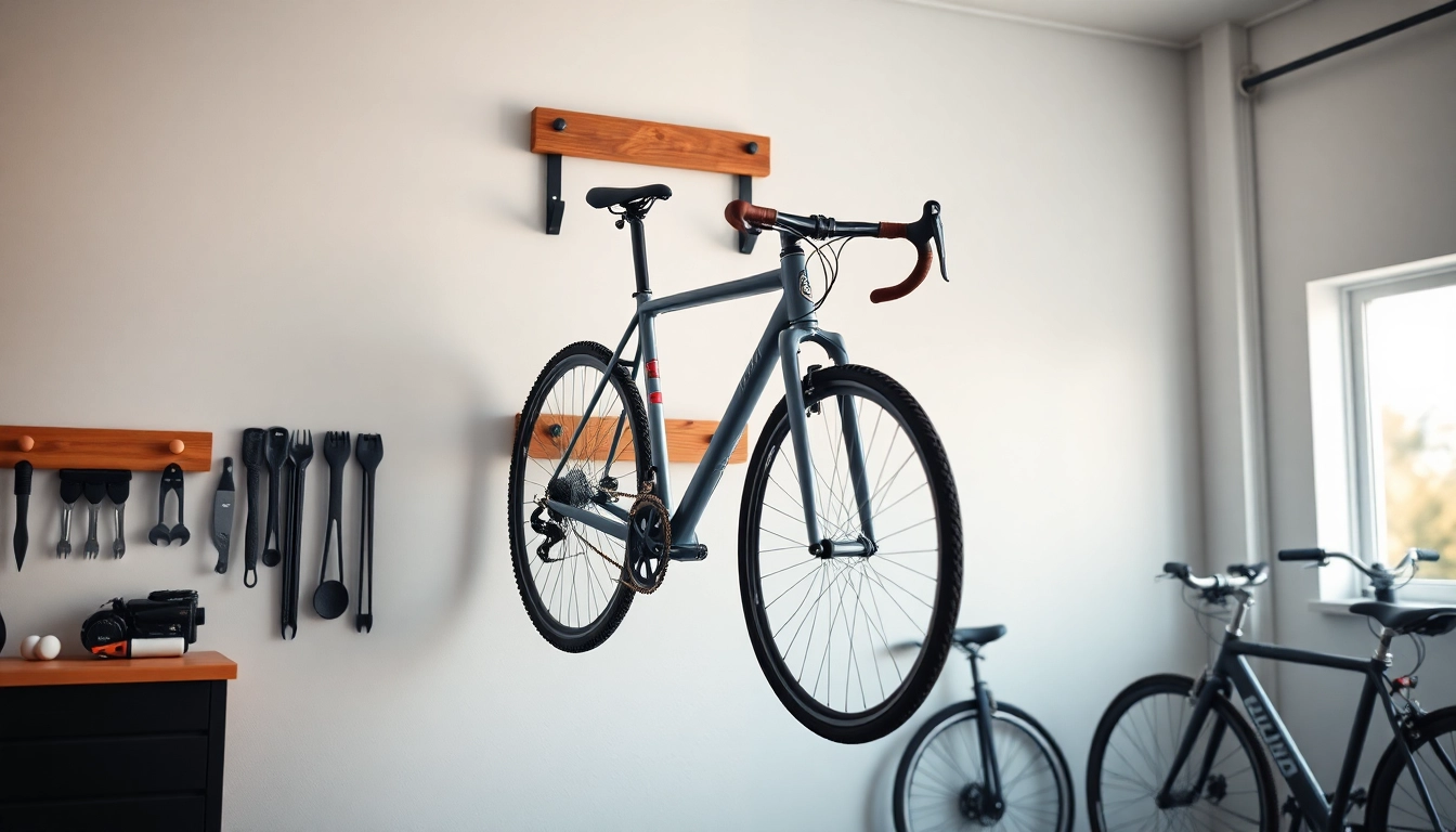 Explore the benefits of a stylish Bicycle wall hanger enhancing garage organization.