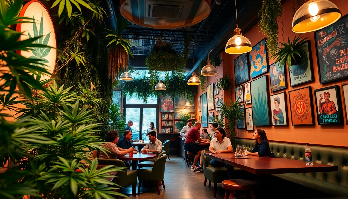 Join a cannabis club in Barcelona at https://cannabisbcn.com, featuring vibrant interiors and a welcoming atmosphere.