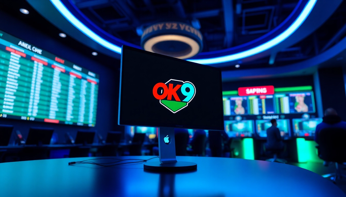 Engage with OK 9 sports betting interface showcasing thrilling gaming options and instant rewards.