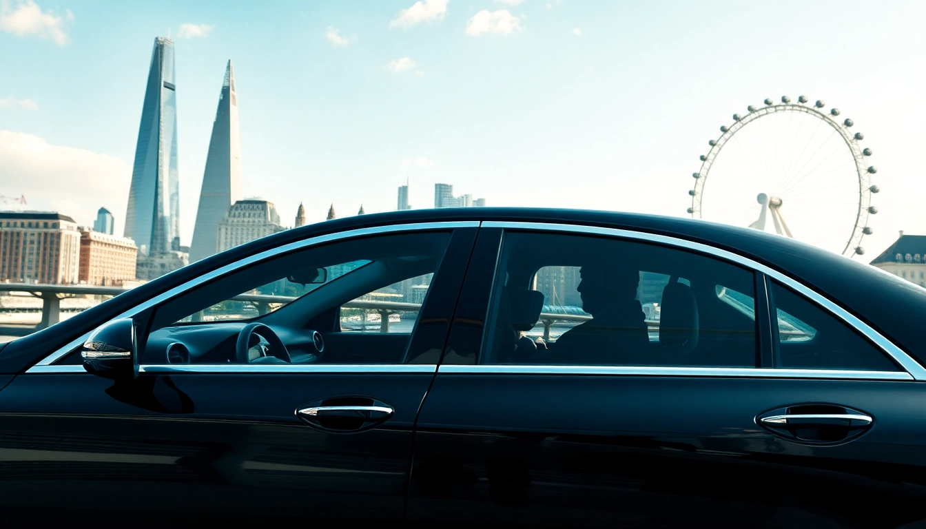 Experience a high-class london chauffeur service with a professional driver in a luxury car.