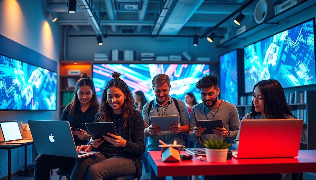 Generate vibrant AI content using KlingAI Prompts in a high-tech studio atmosphere.
