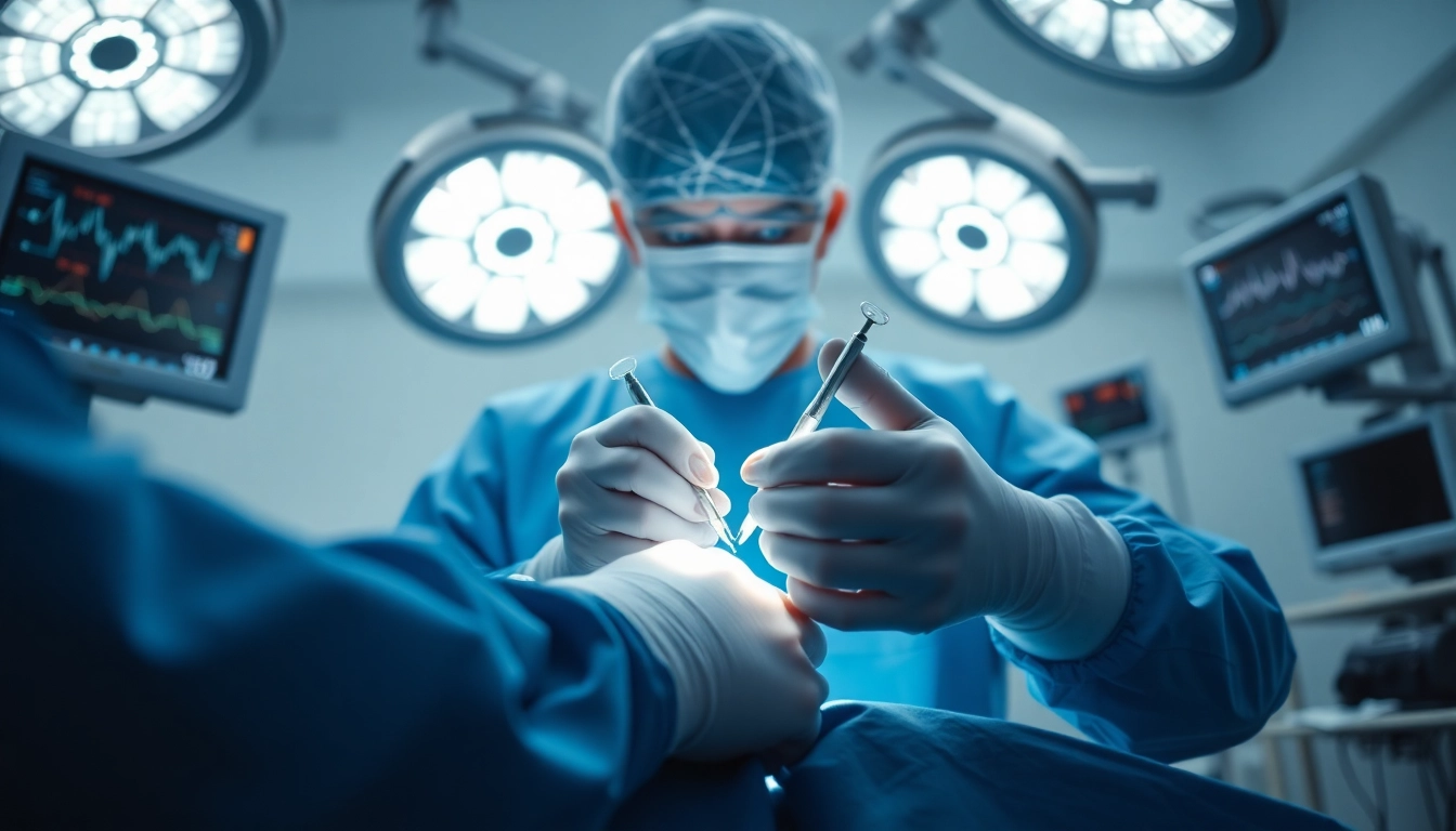 Handchirurgie Braunschweig: Professioneller Chirurg führt präzise Handoperation durch.