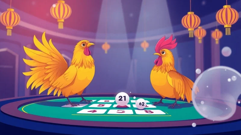 Menampilkan permainan goltogel dengan dadu dan angka-angka yang menarik.