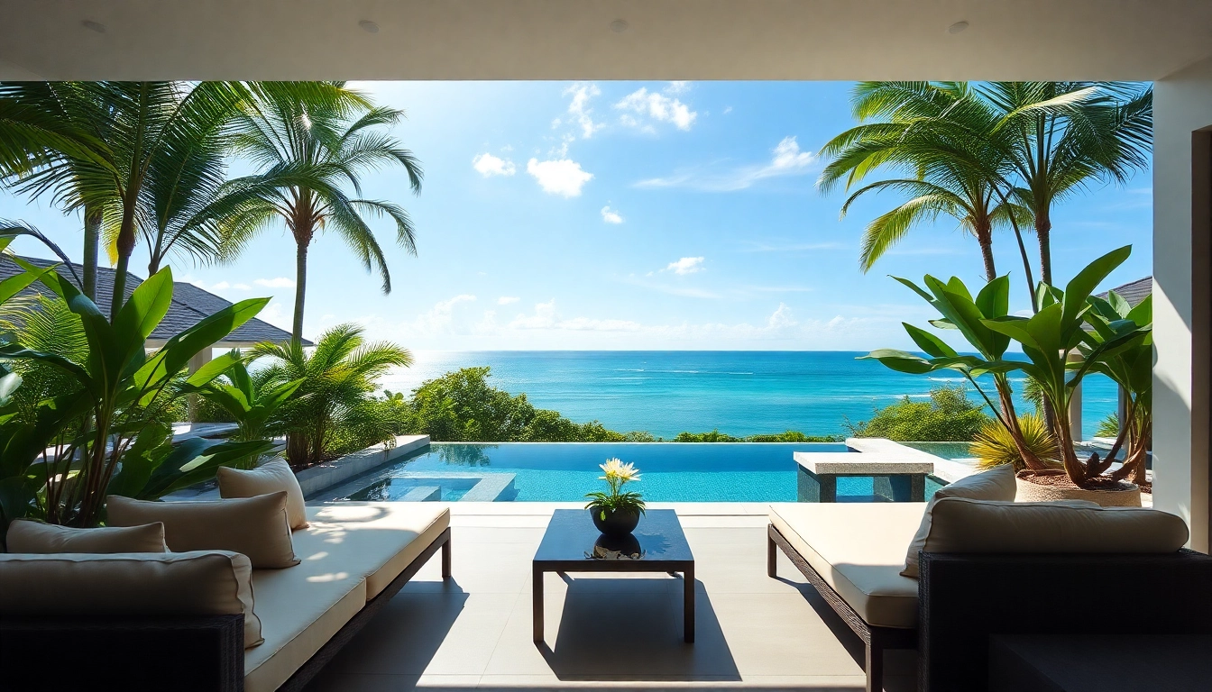 Showcasing property management services in Phuket with luxurious villas and ocean views.