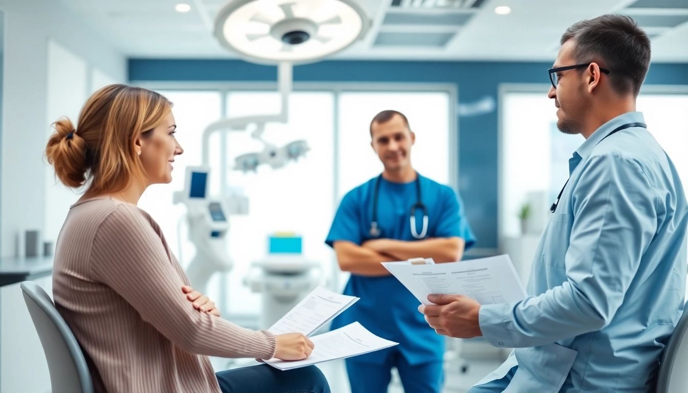 Professionelle Behandlung in der Plastische Chirurgie Braunschweig während einer Patientenberatung.