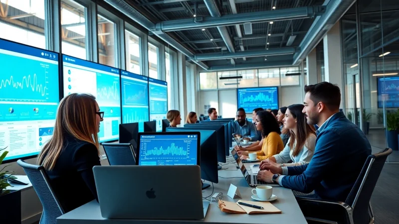 Microsoft Software-Lösungen in einem modernen Arbeitsumfeld mit engagierten Menschen.
