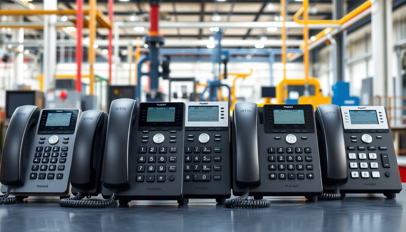 Highlighting Manufacturer of Industrial Telephone and Communication System Solutions within a modern manufacturing environment.