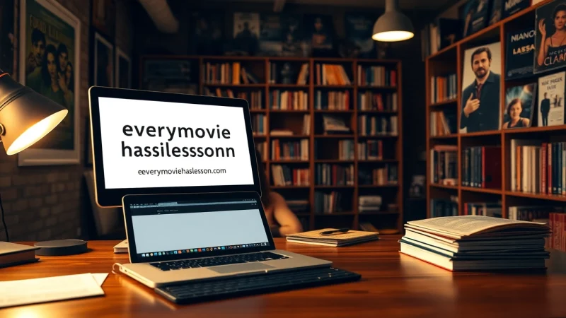 Analyzing film lessons on http://everymoviehasalesson.com with a creative study setup.