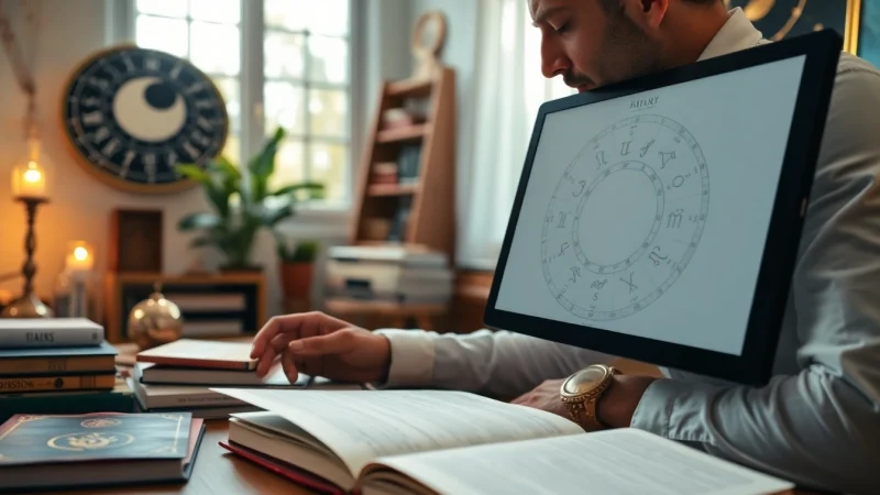 Analysiere dein Geburtshoroskop mit astrologischen Symbolen und Diagrammen