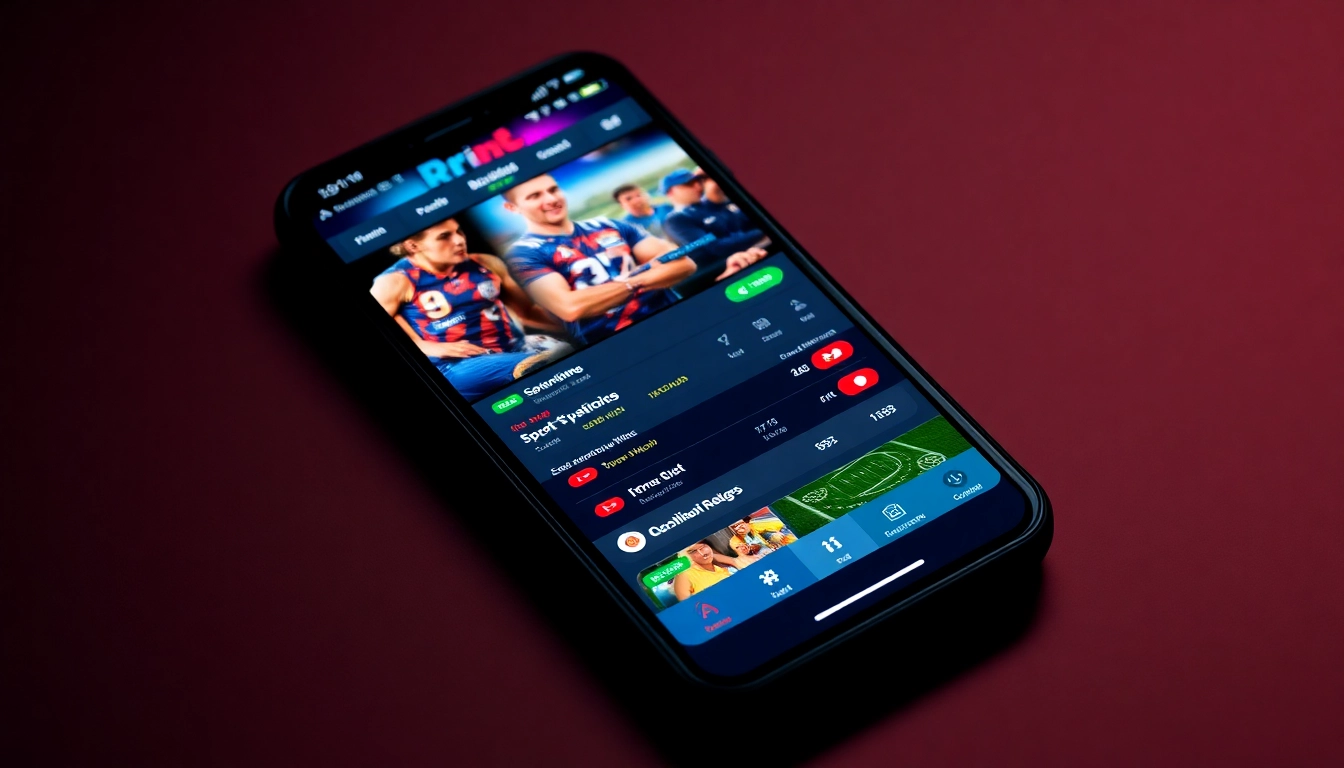 Engage with LINK OK9 on a mobile betting interface featuring vibrant sports updates and user-friendly design.