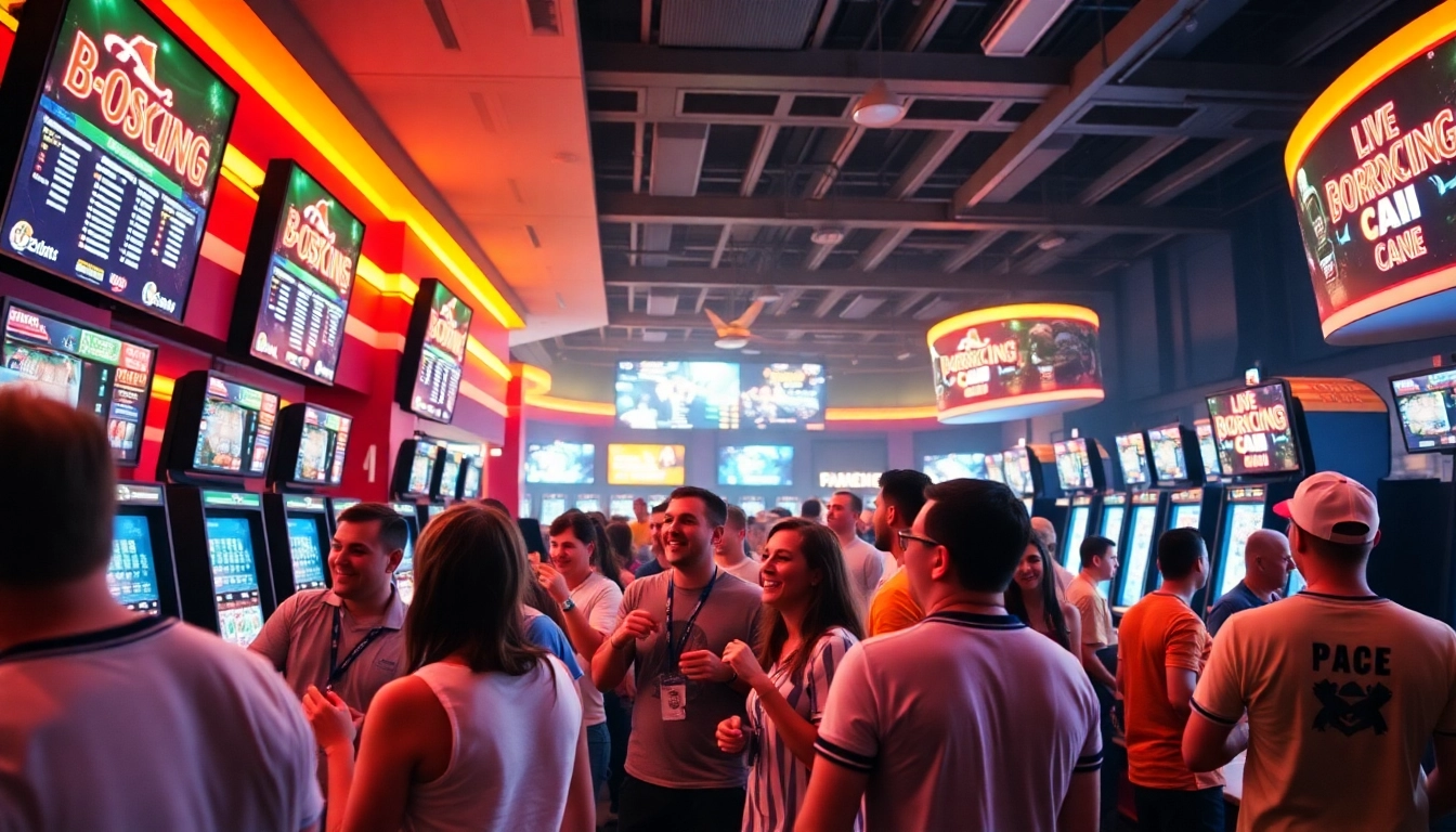 Betting on live sports at https://ok9393.com/, featuring enthusiastic players and a vibrant atmosphere.