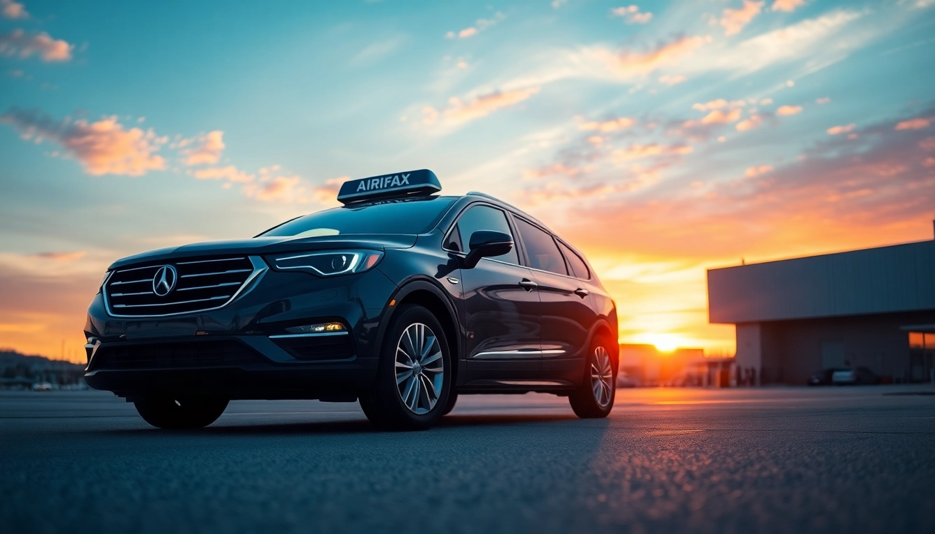 Airport taxi Halifax delivering a premium travel experience, showcasing its sleek design and comfort.