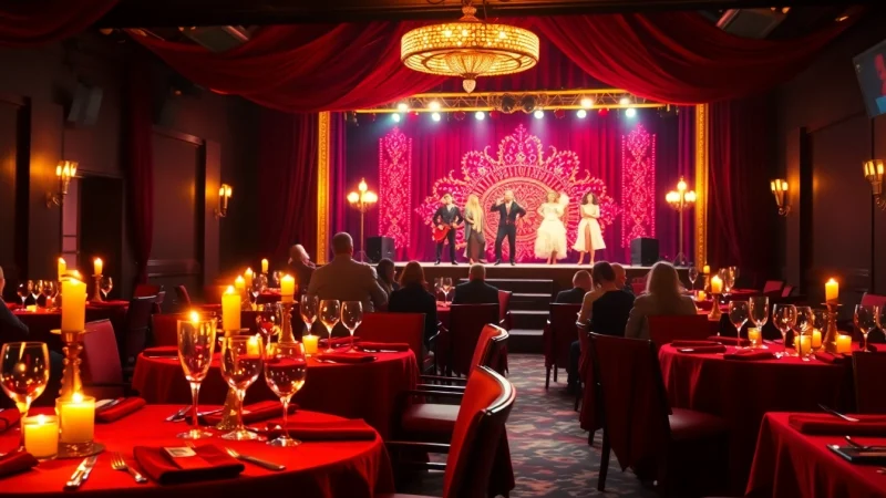 Experience a captivating dinner theater in Las Vegas with enchanting performances and elegant dining.