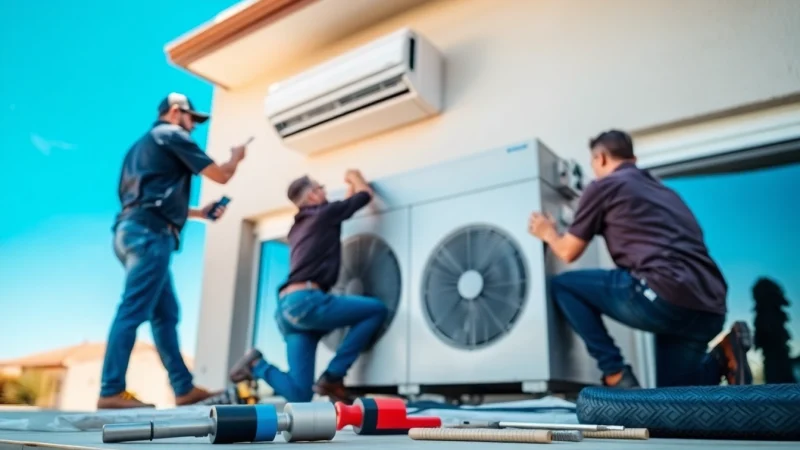 Install a Scottsdale AC unit with expert technicians working efficiently.